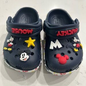 CROCS Kids Navy Mickey Mouse Slippers